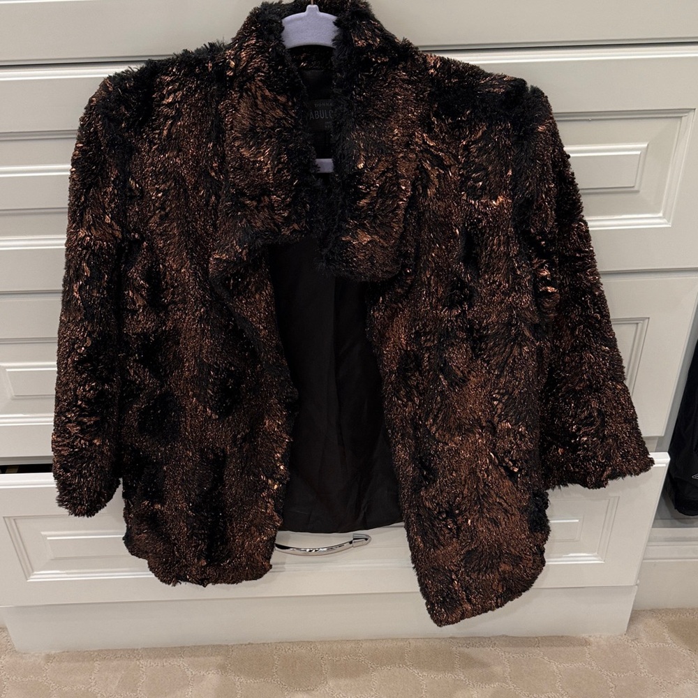 Fabulous Furs Rich Chocolate Teddy Jacket